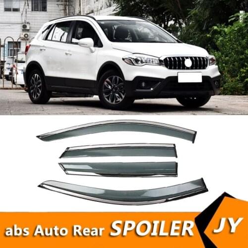 For Suzuki S-Cross 2017 Window Visor Vent Shades Sun Rain Deflector Guard For Suzuki S-Cross Auto Accessories 4PCS/SET