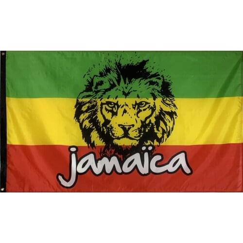 Flagnshow 90x150cm 3x5ft Flags and Banners Ethiopian Lion Flag for Rooms Decoration