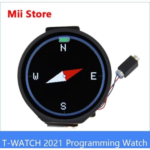 LILYGO T-WATCH 2021 T-Micro32 Plus Programming Watch Capacitive Touch Screen ESP32 Psram Vibration Motor Support WiFi BLE