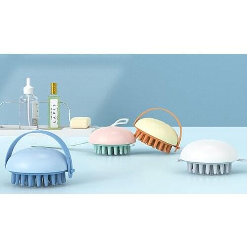 Hair Scalp Massager Shampoo Brush For Hair Washing Soft Silicone Bristles For Exfoliating Remove Dandruff Improve Hair Growth