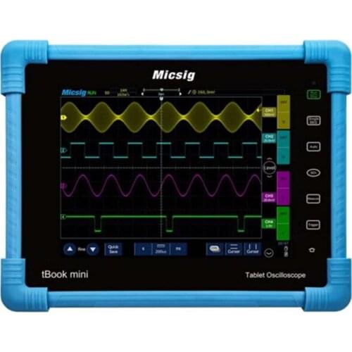 Micsig TO1104 Digital Oscilloscope Automotive 100MHz 4CH 28Mpts portable oscilloscopes touchscreen Table diagnostic oscilloscope