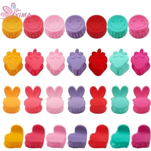 XIMA 20pcs/set Girls Mini Hair Claws Hair Clip Clamp for Kids Plastic Claws Hairpin Headwear Hair Accessories Styling Tools