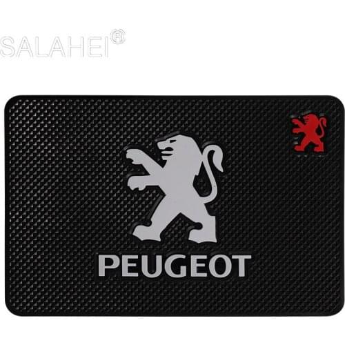 Car Dashboard Anti-Slip PVC Mat Pad For Peugeot GT 207 307 407 507 508 408 308 206 406 1008 3008 5008 Auto Interior Accessories