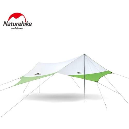 Naturehike Hexagonal canopy outdoor UV-proof beach tent, multi-person rain-proof awning, large pergola for camping