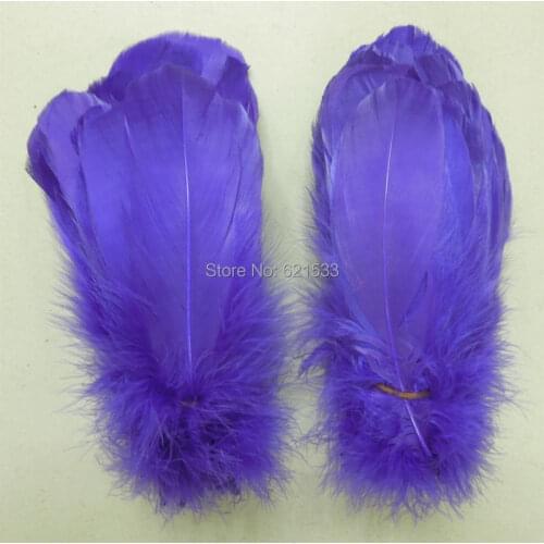 Plumas!Purple Loose Goose Nagoire Feathers(200 Feather/lot) Perfect for crafts,costume design,headbands,hair fascinators