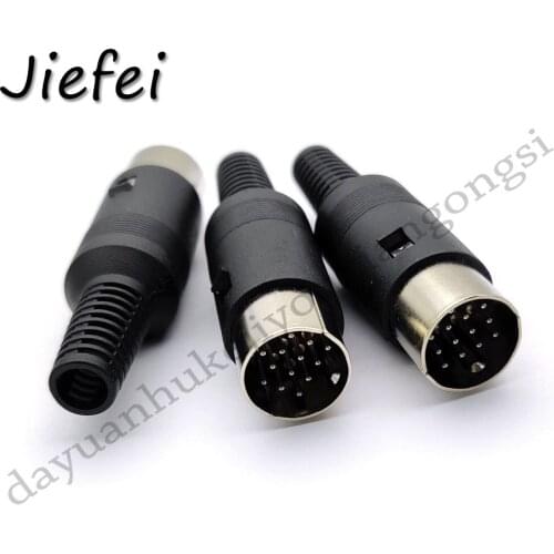 DIN plug 13 PIN Male Inline DIN-13P Plug Audio AV Connector New