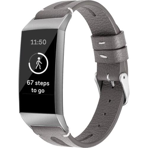 Leather Watch Band Strap for Fitbit Charge 4 Red Flower Floral Pattern Smart Bracelet Wristband for Fitbit Charge 3 Watchband