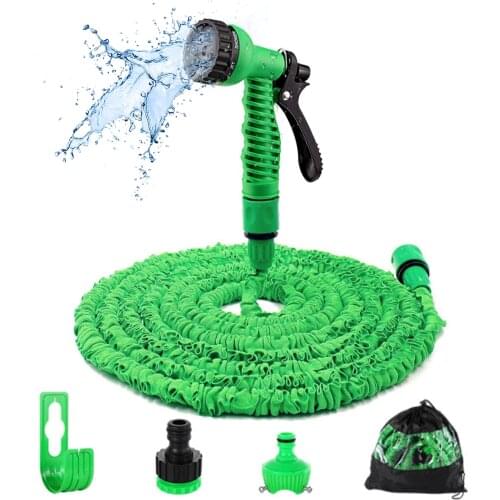 Garden Hose,Flexible Garden Hose,Anti-Leakage Garden Hosepipe Hose with Mul-Function Spray for Yard Watering Plants-25FT