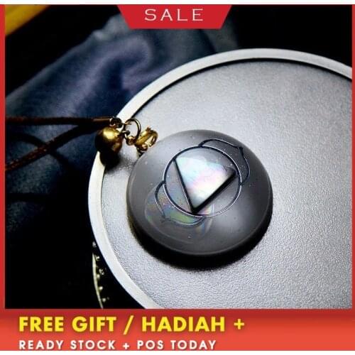 AURA REIKI Orgonite Grey Opal Pendant Natural Energy Crystal Pendant Accessories Reiki Amulet Charm Jewelry Lucky Love For Women