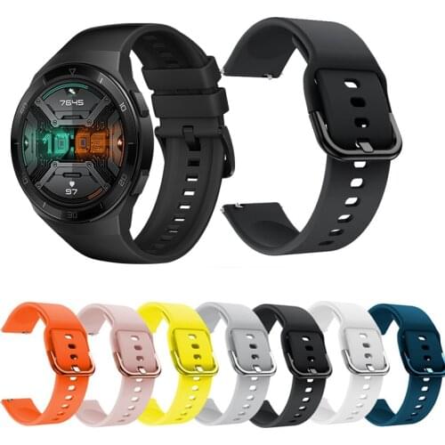 Silicone 22mm Watch strap band for Huawei Watch GT 2 GT 46mm Sport Smart Wristbands For Huawei Watch GT 2e Honor Magic 2 band