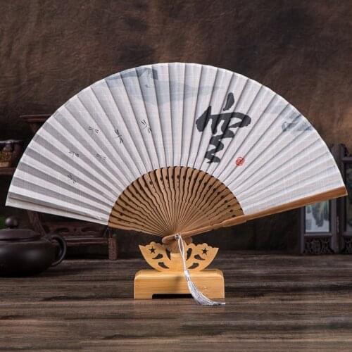 Chinese Style Black Vintage Hand Fan Folding Fans Dance Wedding Party Favor Chinese Dance Party Folding Fans