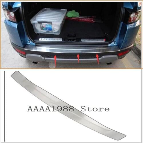 For Land Rover RANGEROVER EVOQUE rear bumper sill protector rear trunk boot scuff plate 304 stainless steel