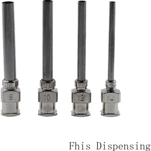 1 Inch Tubing length Metal S.S Dispensing Needle Blunt Tip( 8/10G/11G/12G/13G/14G/15G/16G)48Pcs/Lot