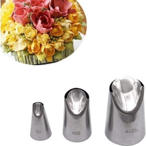 3 Pcs/lot Ruffle Tips Stainless Steel Icing Piping Nozzles Cake Decorating Pastry Tip Set Cupcake Tools Bakeware