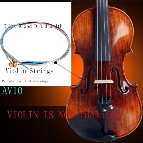 4pcs A Set of Violin Strings E-A-D-G Core Steel+Nickel Wound Exquisite Stringed Musical Instrument Parts Accessories