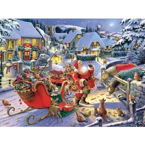 5D DIY Full Square Round Resin Diamond Art Painting "Santa Claus" Cross Stitch Embroidery Mosaic New Arrival Home Decoration