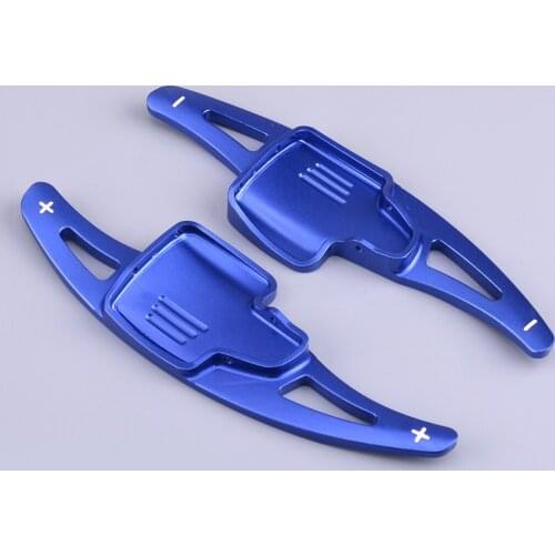 Aluminum Alloy Blue Steering Wheel Shift Shifter Paddle Extension 18.3 cm Fit For Ford Focus Ecosport Kuga