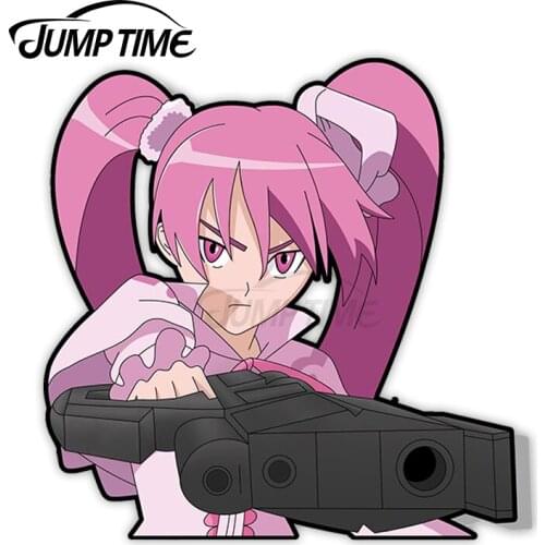 JumpTime 13 x 6.8cm For Mine Akame Ga Kill Peeker Car Stickers Waterproof Scratch-proof Custom Printing Window Graffiti Stickers