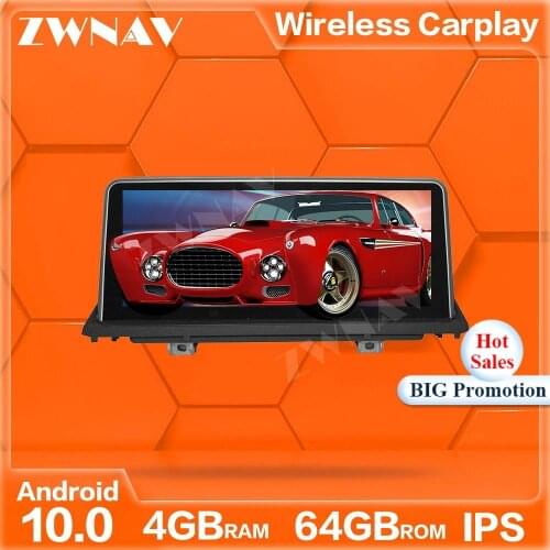 4+64GB 10.25 Inch Android 10.0 screen Car Multimedia Player For BMW X5 X6 2013 GPS Navigation Auto Audio Radio stereo head unit