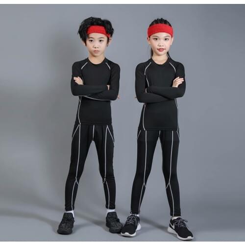 Kids Sports Sets Boys Ski Thermal Underwear Suits Sets Kids Boys Girls Underwears Hot Term Quick Dry Long Johns