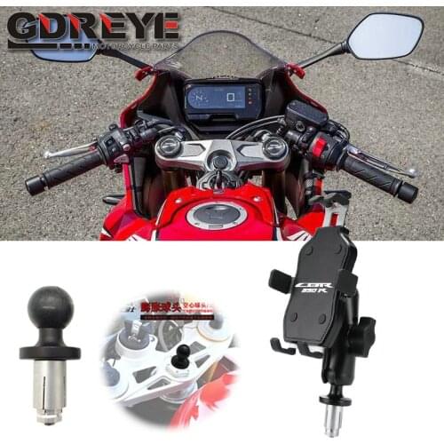 For HONDA CB650R CBR650R CB 650R 2019 2020 2021 Motorcycle CNC Handlebar Rearview Mirror Mobile Phone Holder GPS stand bracket