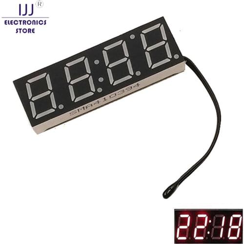 Red 3 in 1 LED DS3231SN Digital Clock Temperature Voltage Module DIY Electronic RED 4 Digital DIY KIT