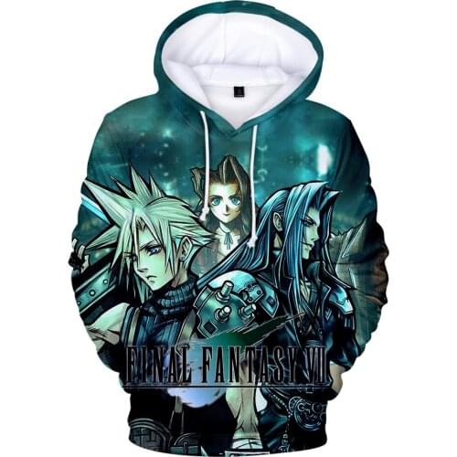 Sidno Final Fantasy VII 3D Hoodies Men/women Clothes Pullovers Fashion Casual Hoodie Autumn Long Sleeve Boys/girls Tops