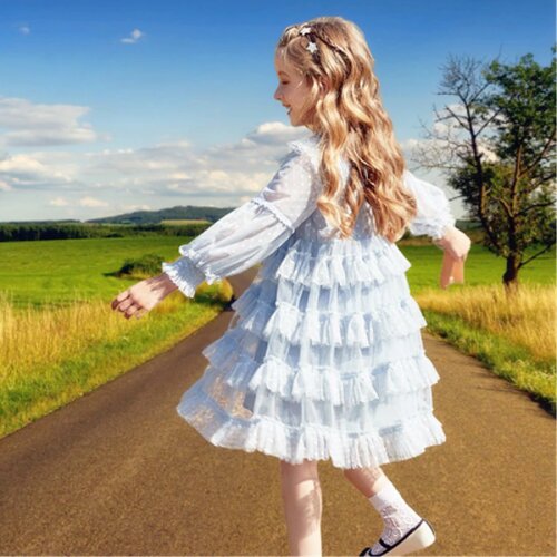 2021 Trendy Children Dresses Kids Dresses for Girls Summer Fairy Dress Ball Gown Casual Tulle Dress Vestido De Princesa Verano