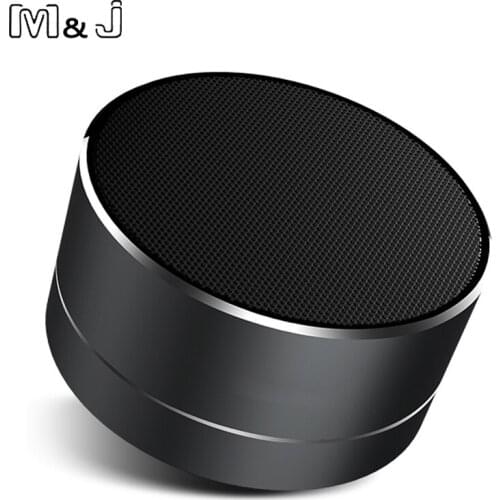 M&J A10 Portable Bluetooth Wireless Speaker with MIC Handfree Call LED Light TF Card CNC Mini Speaker For Samsung PC iPhone