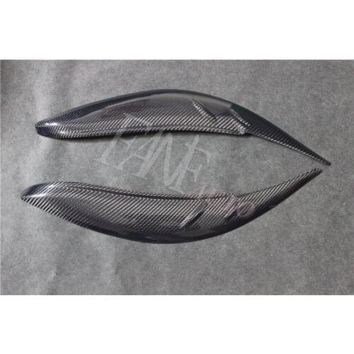 Real Carbon Fiber Headlight Cover Eyebrows Eyelids for Toyota Sienna XL30 2010-2020
