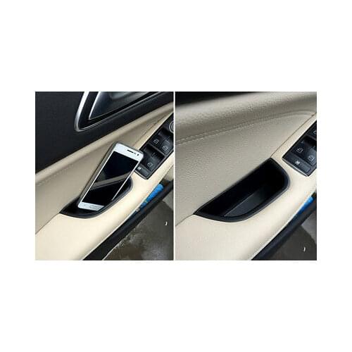 Front + Rear Side Door Storage Box Holder 4pcs For Benz A Class W176 2012-2016