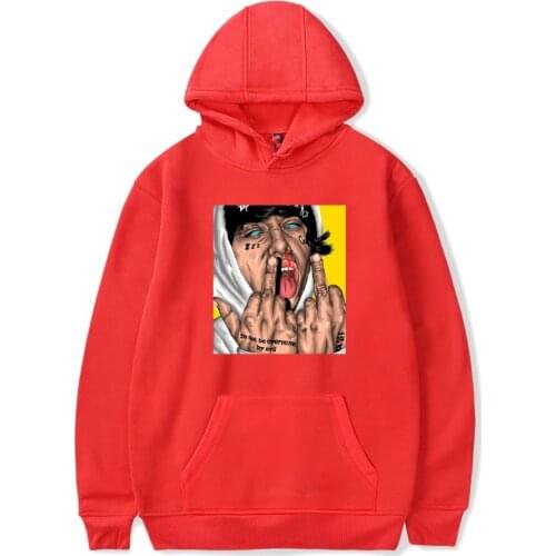 Popular Lil Xan Xanarchy Hoodies Men Women Hoodie Cotton Sweatshirts Street Fashion Design Print Pullover Hoodies C Kids Clothes