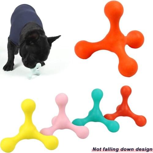 Rubber Dog Chew Toy with Not Falling Down Design Bite Resistant Dog Interactive Toys Wearable Pet Products for Large Medium Dogs