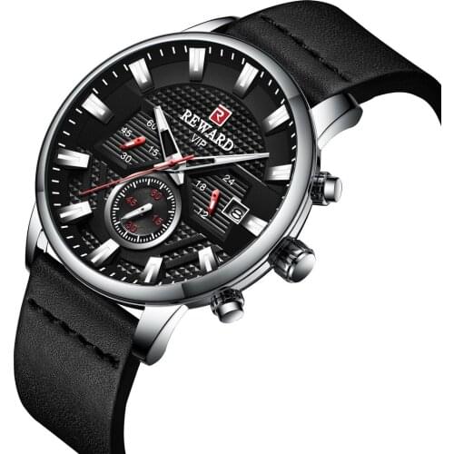 Luxury Watch Sport Wrist Watches for Men Top Brand Leather Strap Business Wristwatch Calendar Boyfriend Gift