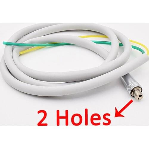 1 PC 2 Holes Dental Handpiece Hose Dental Accessories Tube With Connector For Dental Air Turbine Motor Dentistry Material