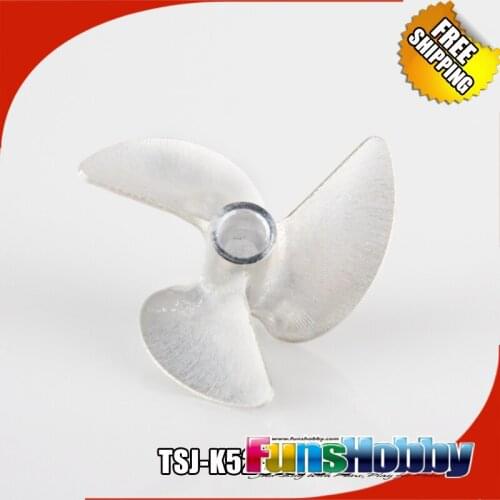 Tenshock 7075-T6 CNC Prop 3 Blade Al Drive Dog Right 3/16 INCH Reverse Propeller For RC Boat