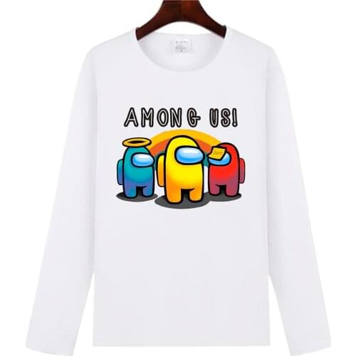 Among Us T Shirt Kids Clothes For Girls Boys Amoung Camisetas Poleras Tee Enfant manga larga ni?o Ni?as Ropa De Moda One Piece