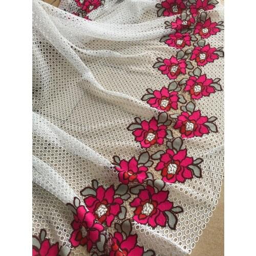 High Quality African Lace Fabric Cotton SYJ-468684 Fabric Embroidery Tulle Lace Fabric