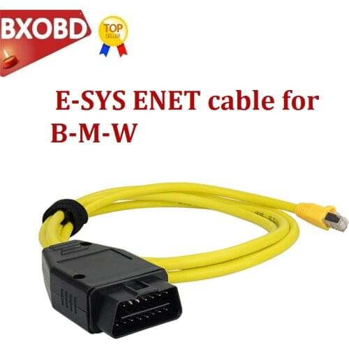 High quality ICOM OBD2 coding diagnostic cable for B-M-W ENet Ethernet to OBD interface E-SYS ICOM coding F series