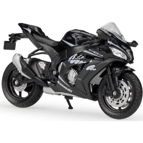 Welly 1:18 2017 Ninja ZX10-RR Alloy Diecast Motorcycle Model Workable Shork Absorber Toy For Kid Gifts Toy Collection