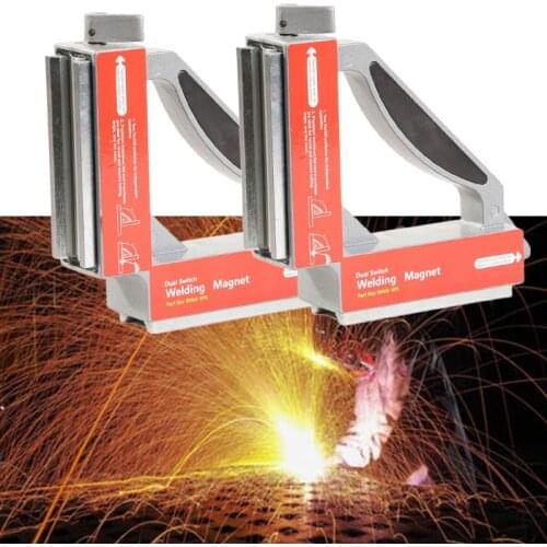 WM2-90S Dual Switch 90 Degree Square Magnet Squares/On/Off Strong Neodymium Magnetic Holder Clamp 50Kgf
