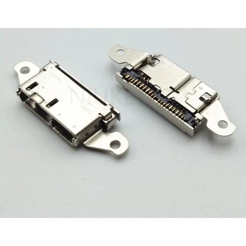 10pcs Micro USB 7Pin Jack Connector socket Data charging port tail plug For Samsung GALAXY S5 G9006 G9008 Replacement parts tail