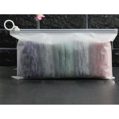 100pcs High Quality Plastic Storage Bags Cosmetic Package Pouch Underwear/Socks Packaging Bags Frosted Dustproof Bag 3 sizes