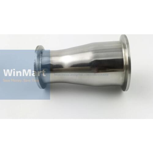 2" 51mm Tri Clamp Turn to 1.5" 38mm Tri Clamp Reducer 304 Stainless Steel Sanitary Pipe Fitting Connector For Homebrew