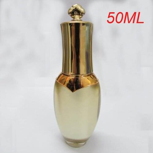 50ML gold CROWN shape press pump bottlecosmetic container lotion bottle Cosmetic bottle Cosmetic Packaging