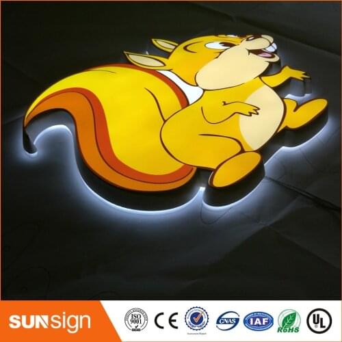 Outdoor acrylic frontlit LED light 3d channel letter