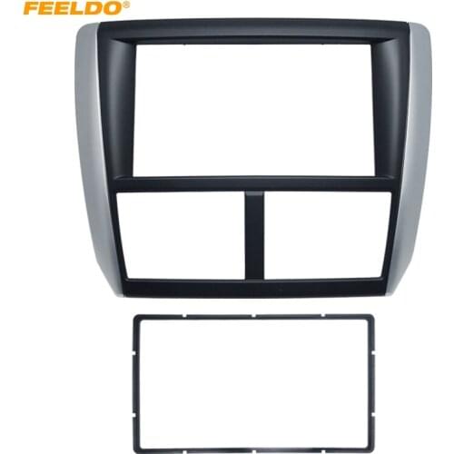 FEELDO Car 2DIN Refitting Radio Stereo DVD Frame Fascia Dash Panel Installation Kits Conversion For Subaru Forester / Impreza