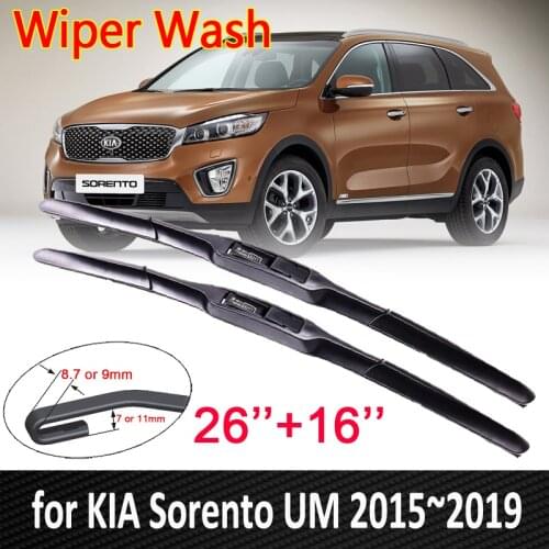 For KIA Sorento UM 2015~2019 Sorento Prime MK3 Car Wiper Blades Windscreen Windshield Wipers Blades Car Accessories 2016 2017