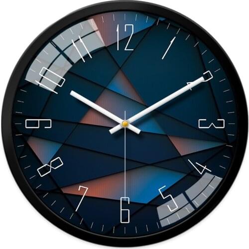 Free shipping Living Room Decorative Round clock hotel furniture Nordic fashion creative bedroom mute silent wall clock