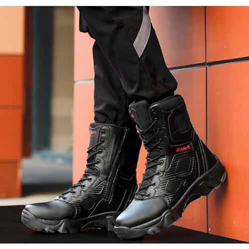 Mens Black Boots Mens Shoes Casual Safety Boots Man Winter Mens Men Vintage For Fashion Tenis De Bota Para Hombre